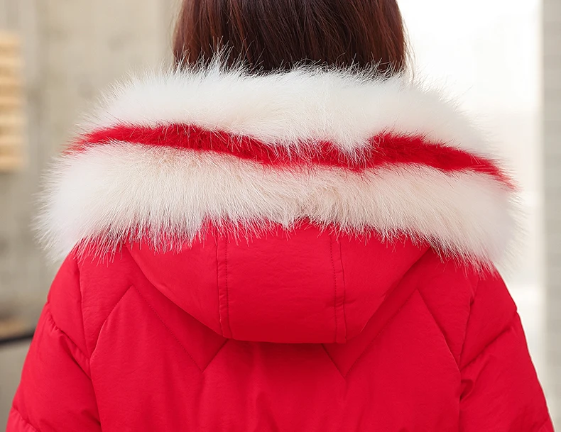 X-long parkas зимняя женская куртка-25 градусов тонкий толстый теплый зимний большой меховой воротник с капюшоном куртка пальто парки верхняя одежда куртка