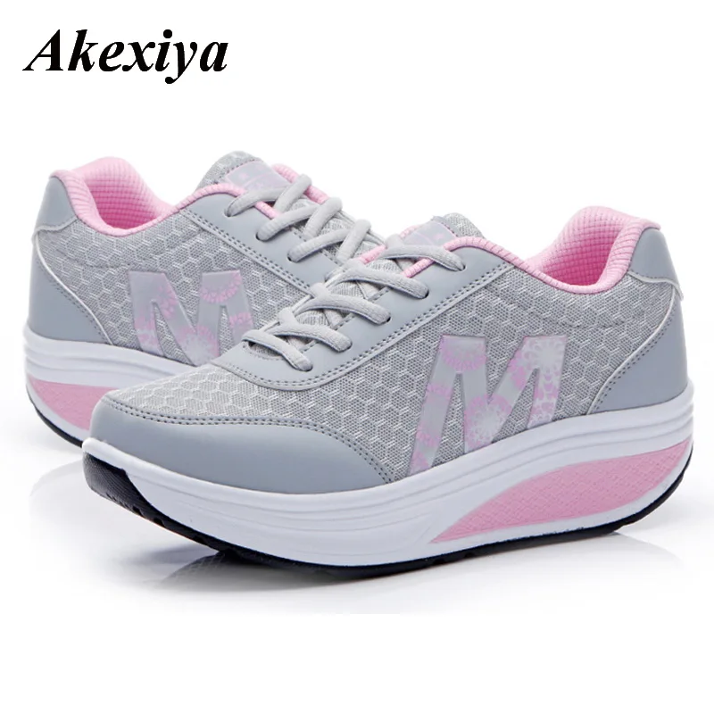 Женские кроссовки на платформе светильник танкетке Zapatillas спортивная обувь для