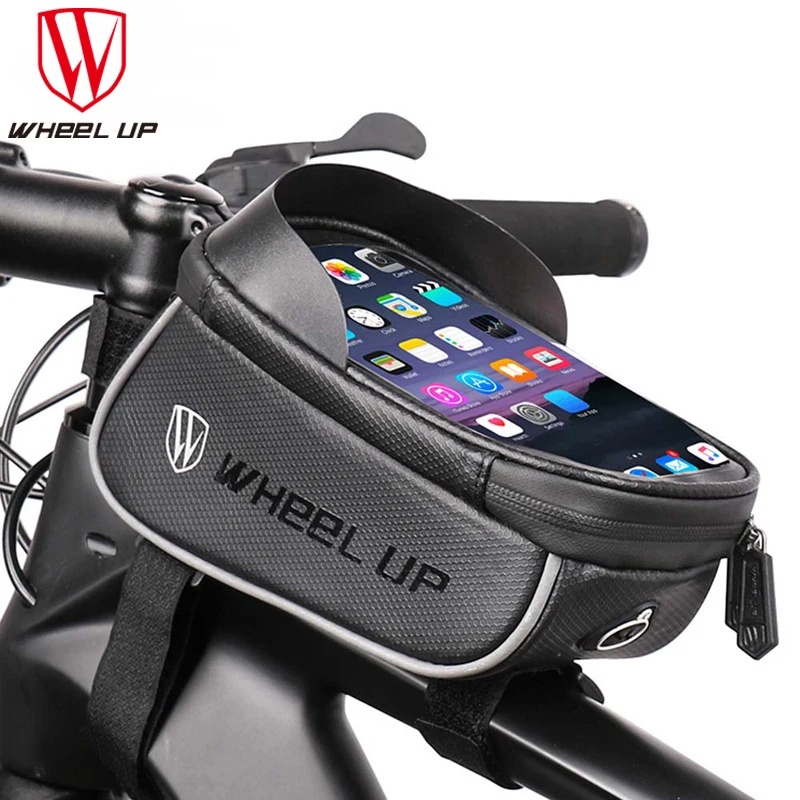 

Waterproof Cycling Bag Bike Cell Mobile Phone Bag Case Cover Bicycle Panniers Frame Front Tube Bags Bicycle Accessories XA2Q