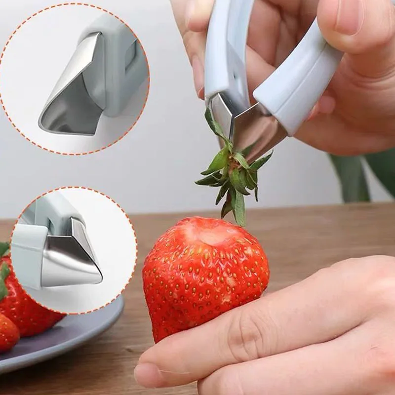 

Strawberry Huller Stem Remover Pineapple Eye Tomato Stalks Peeler Creative Fruit Gadgets Kitchen Tools