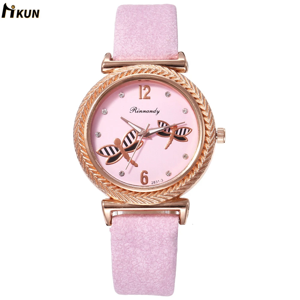 Женские часы повседневные Топ брендовые роскошные кожаные кварцевые модные