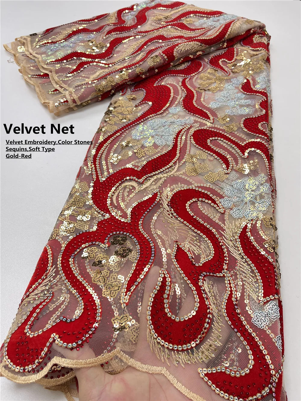 NIAI 2020 последние французские нигерийские шнурки ткани ручной работы из бисера