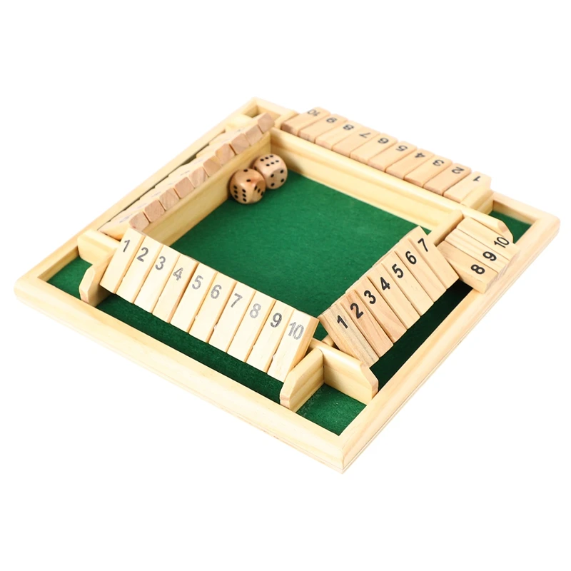 

4 Players Digital Puzzle Board Game Shut The Box Game Set Number Drinking Games For Friends/Family