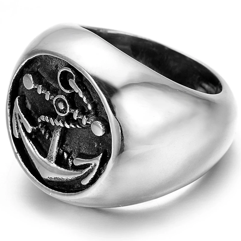 Мужское кольцо в стиле панк с изображением Тора молотка|Кольца| |