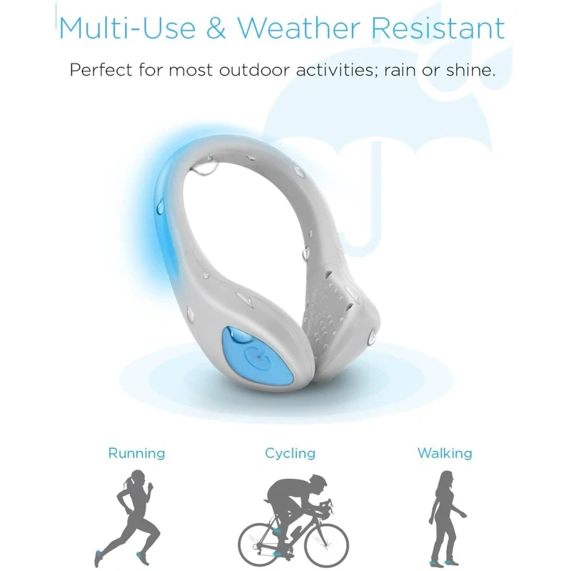 

Glowing Shoe Clip Light Flashing Outdoor Sports Safety Night Riding Warning Lamp