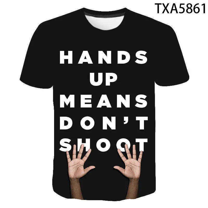 

New Summer Black Lives Matter BLM3D Printed T Shirt Men Women Children Casual Fashion Streetwear Boy Girl Kids Cool Tops Tee