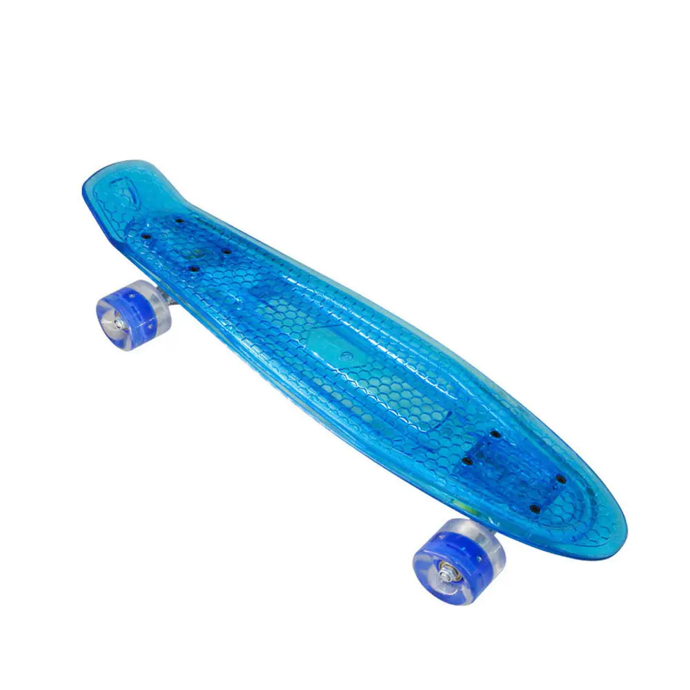 

Mini Cruiser Skateboard 22-Inch Beginners Skateboard Random Color Wheel