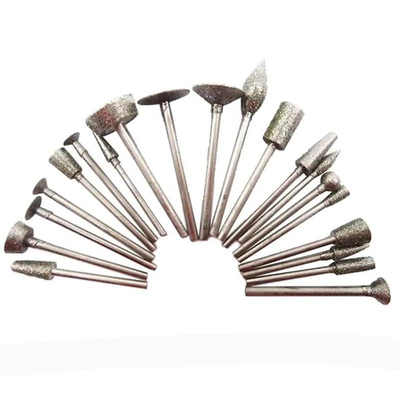 Набор алмазных насадок для гравировки полировка нефрита 20 шт. 3 0 - купить по