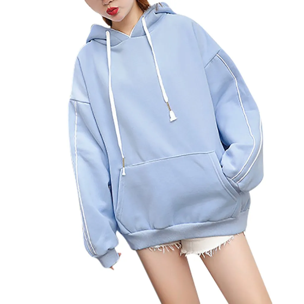 Женский Однотонный свитер SAGACE осенне зимний свободного кроя с завязками на