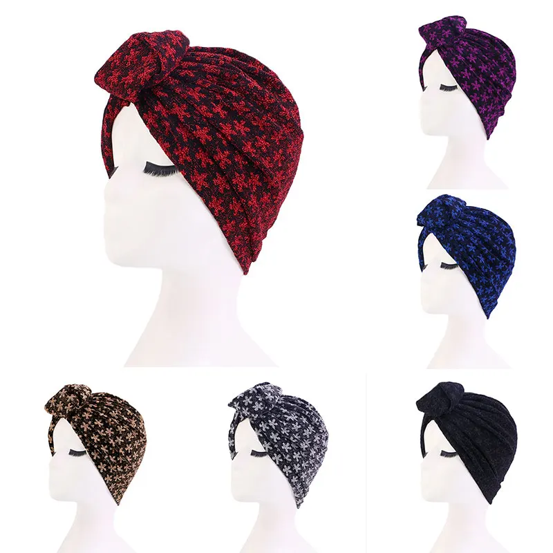 

Beautiful All-match Style Shiny Silk Ball Cap Hat Baotou Cap Indian Hat Arabian Turban Hat