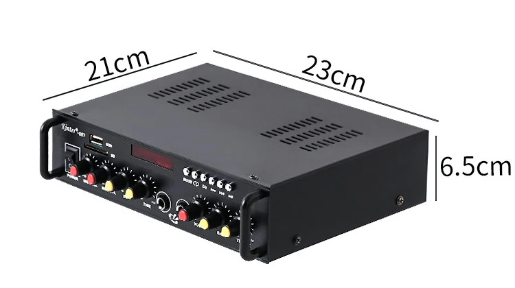 Kinter 007 усилитель звука аудио для динамика 30 Вт* 2CH AC источник питания DC12V Поддержка bluetooth 4,2 USB TF вход FM металлический корпус