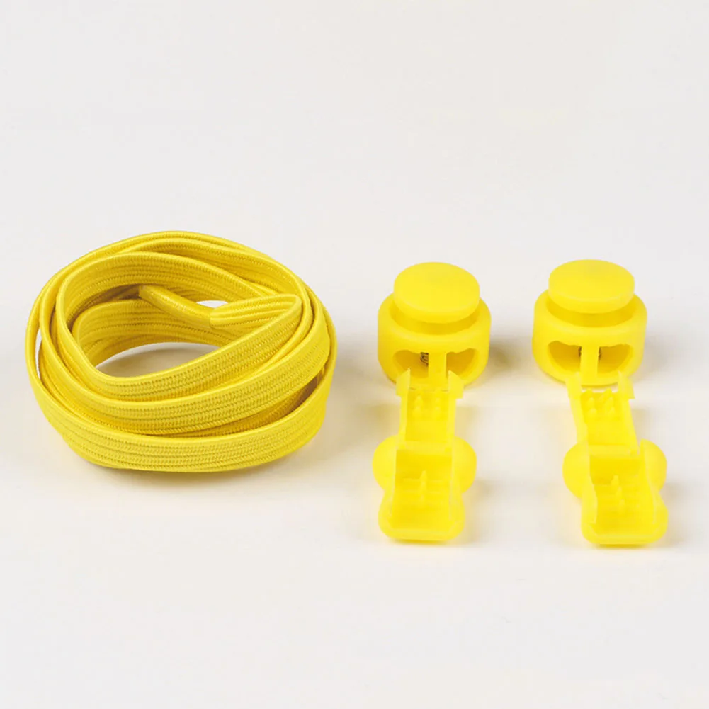 Light Yellow Светоотражающие эластичные шнурки для обуви эластичная система блокировки спортивные кроссовки шнурки без завязок для кроссовки для бега безопасность отражение на Nigh - Цвет: Light Yellow