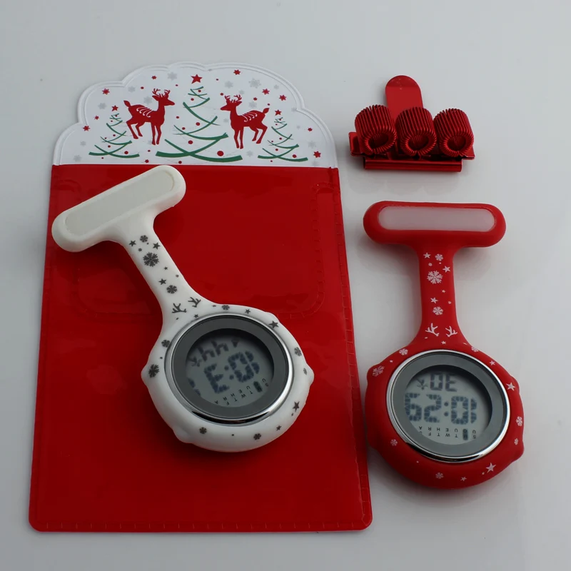 2019 часы для медсестры Цифровые силиконовые брелок медицинских часов медсестер и