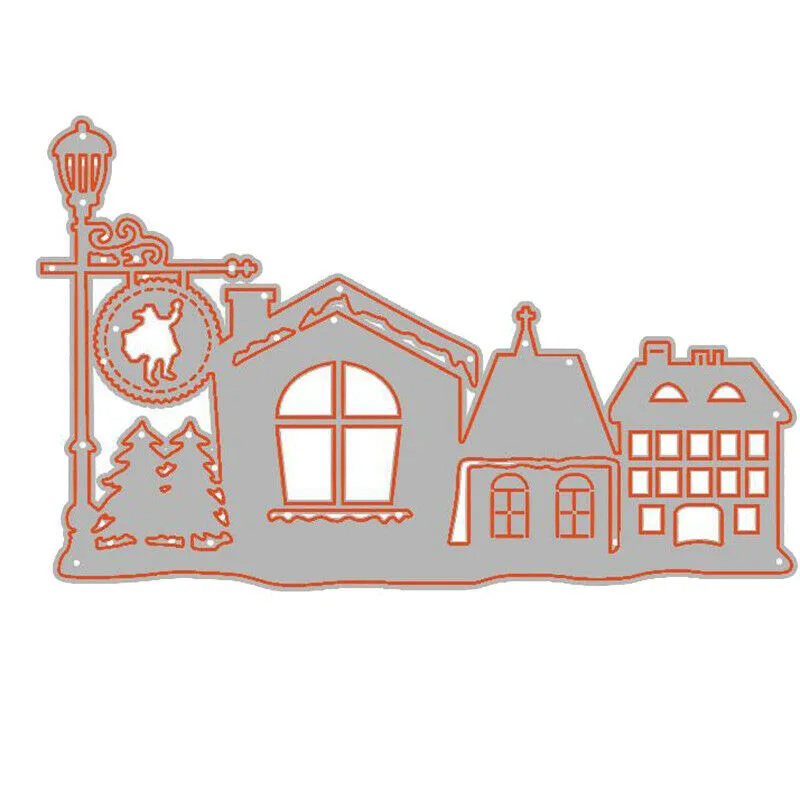 Рождественскую ночь металлический Трафаретный вырубной штамп трафарет для