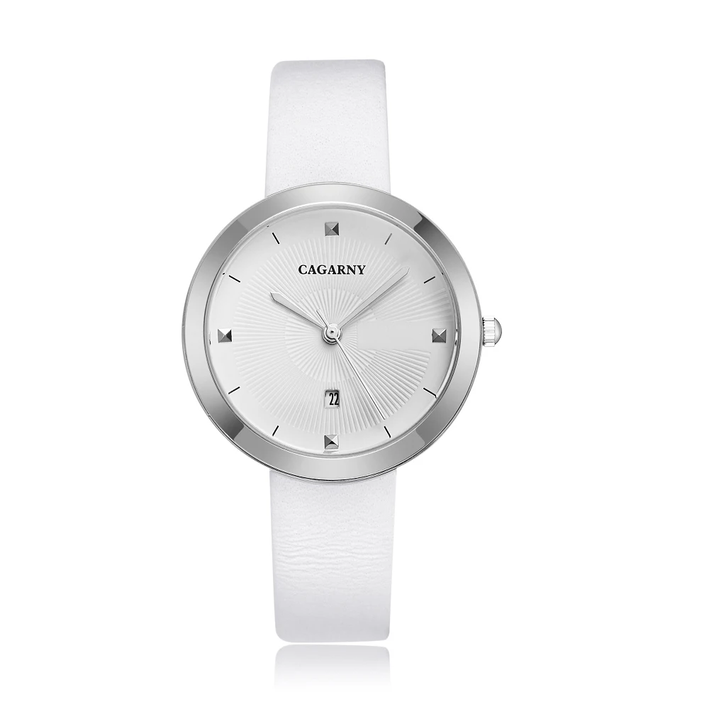 Часы женские кварцевые с автоматической датой люксовые модные в минималистском