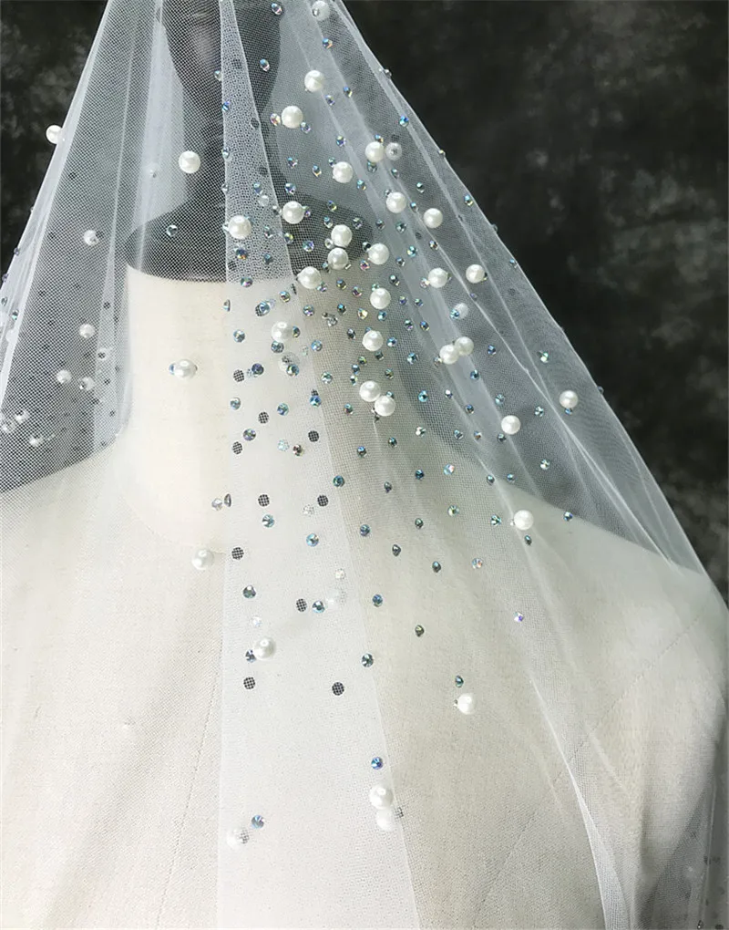 Необычная Бриллиантовая жемчужная сетка для свадебного платья сетчатая мягкая