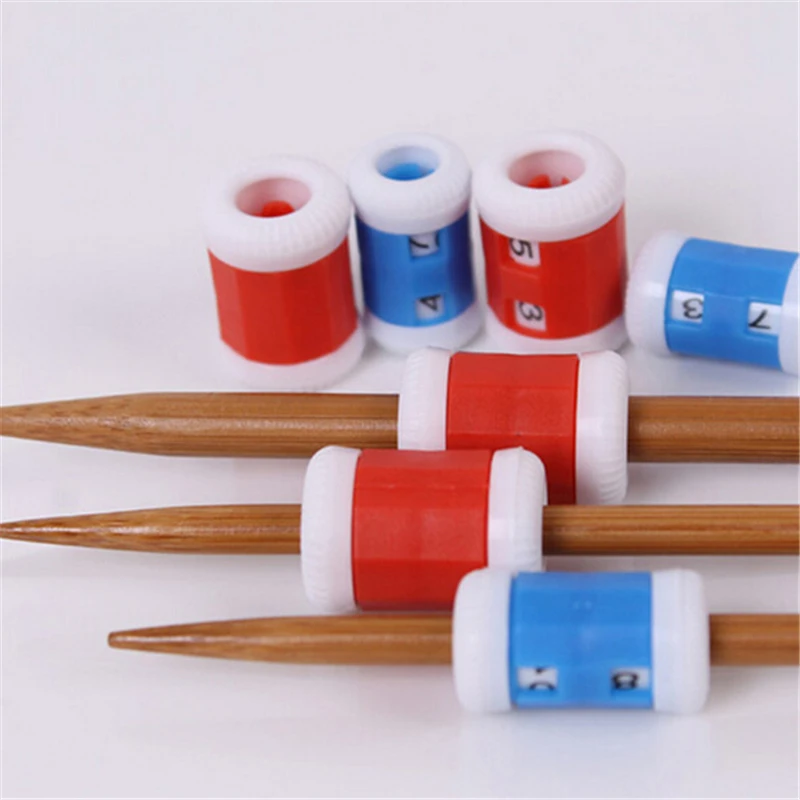 2 шт. пластик Вязание иглы счетчик ткачество Инструменты пластиковые номер