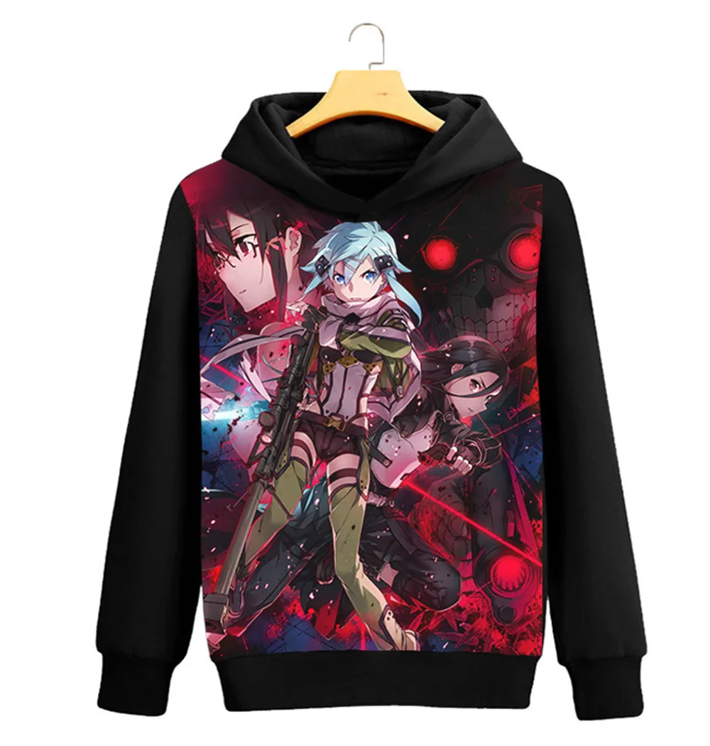 Мода Sword Art Online SAO 3D толстовки мужские и женские хип хоп пуловеры аниме Фанаты
