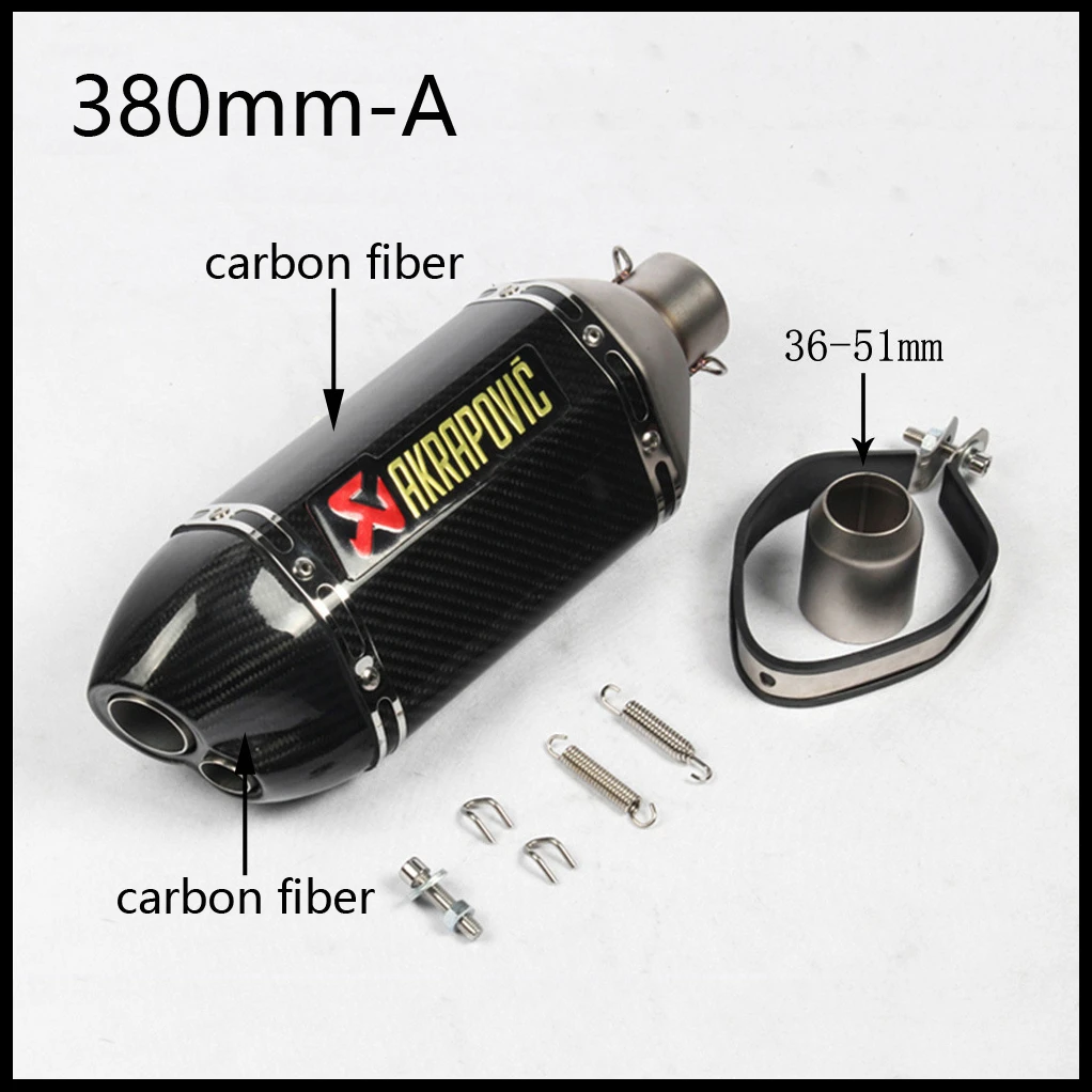 Универсальный мотоцикл Akrapovic выхлопной модифицированный глушитель для KAWASAKI Z900 Ninja 400 CB650F NC750 GSR750 Tmax 530 R1 R6