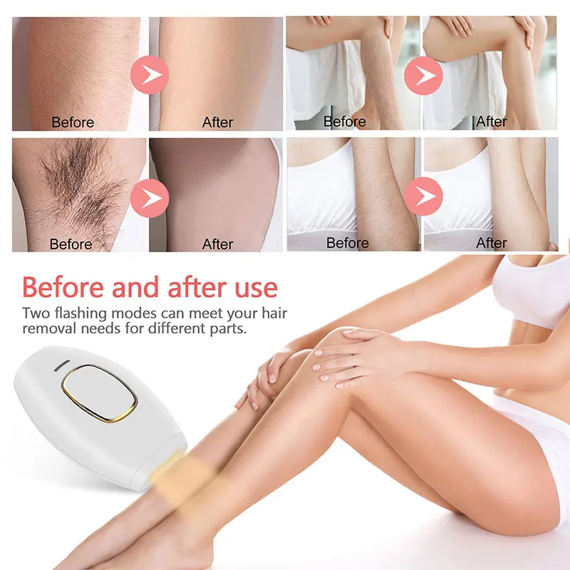 

Home Laser Epilator Professional IPL Painless Bikini Facial Laser Epilator Ladies Women Permanent Hair Trimmer