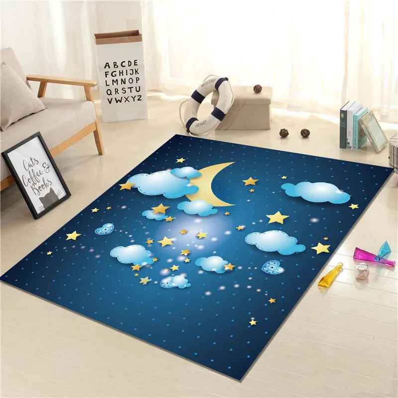 Ковры 3D розовые с единорогом для гостиной спальни коврики детской комнаты мягкий