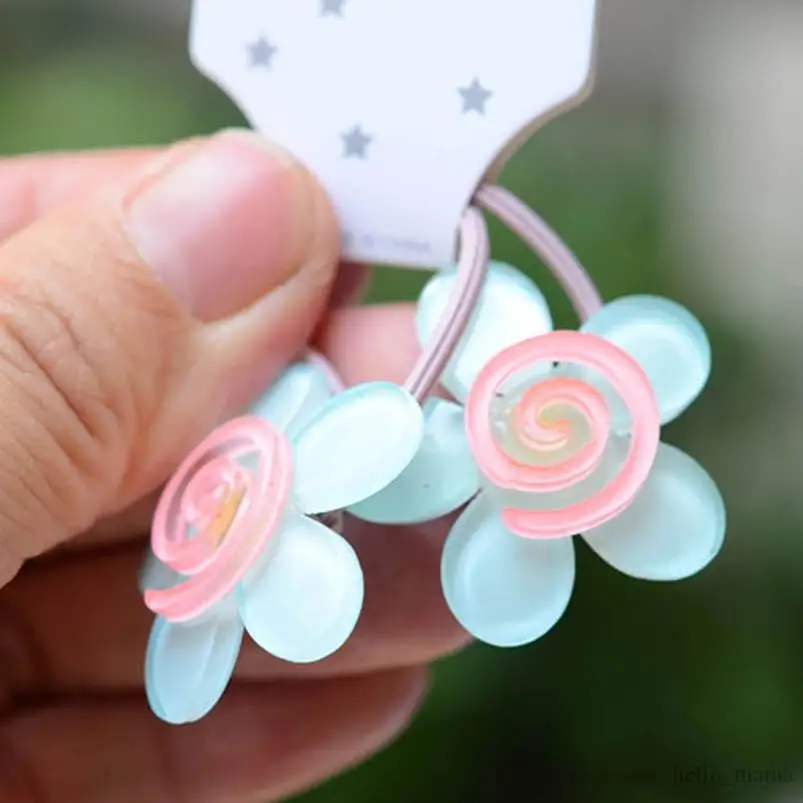 

Flower Girls Scrunchies Cute Baby Hairbands Kids Hair Tie Hair Bands Princess Children Hair Accessories Head Bands