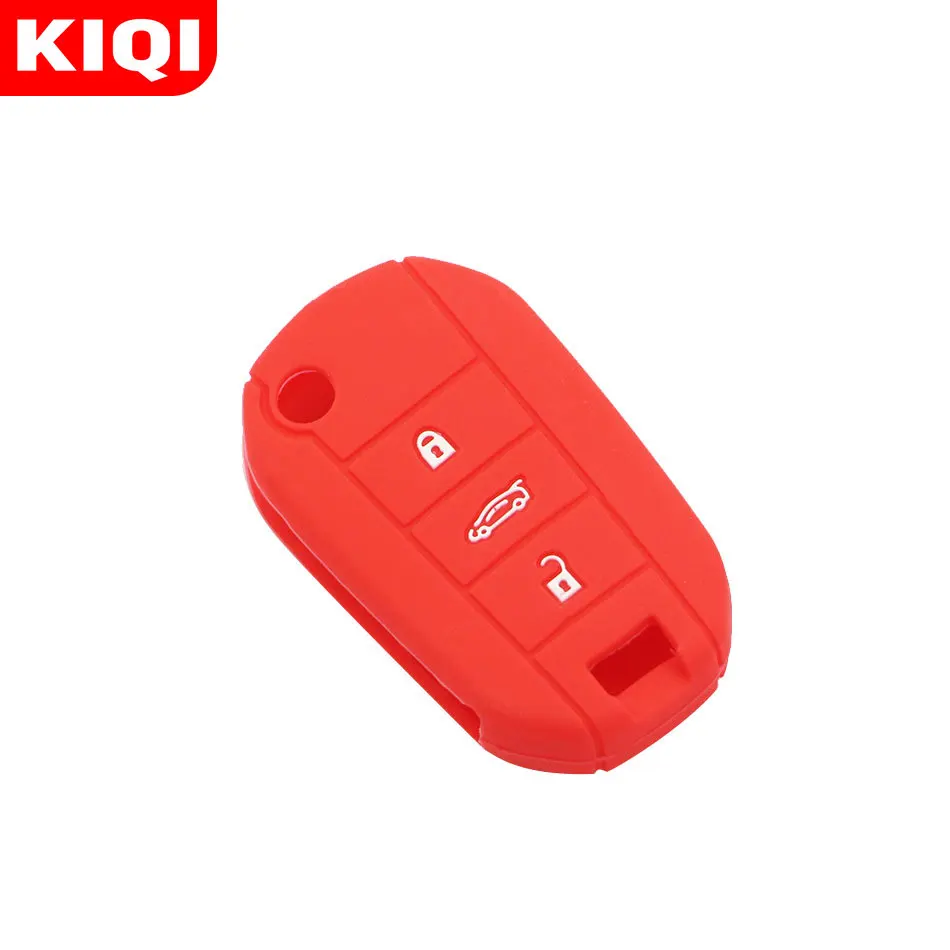 3 кнопки силиконовой резины ключи чехол для Peugeot 3008 208 308 508 408 2008 Защитная крышка