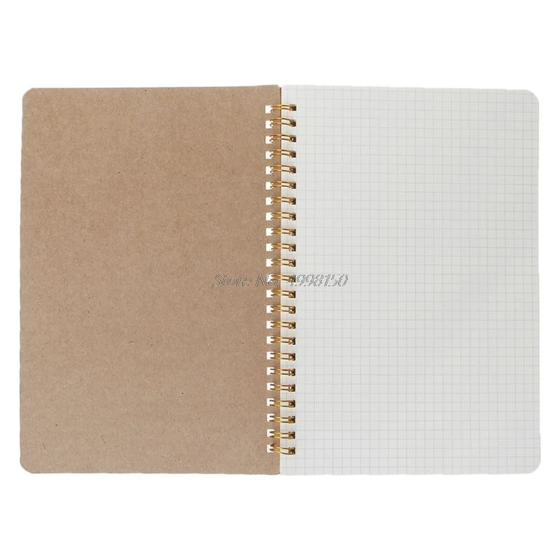 A5 Bullet Notebook Kraft Dot Grid Time менеджмент пустая книга спиральный журнал еженедельная
