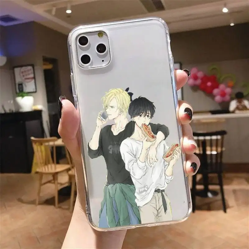 

Anime Banana Fish Phone Case Transparent soft For iphone 5 5s 5c se 6 6s 7 8 11 12 plus mini x xs xr pro max