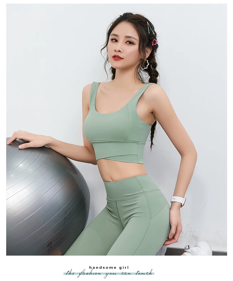 

Women's high-intensity sports underwear, quick-drying, breathable, gathering, shaping, shockproof, running, yoga bra, vest