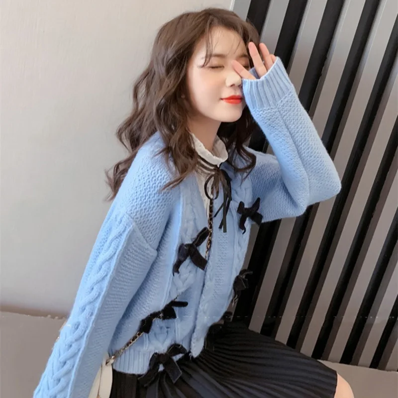 

Long Women Cardigan Sweater Long Sleeve Knitted Sweater Plus Size Jacket Loose Ladies Autumn Winter Sweaters Cardigans