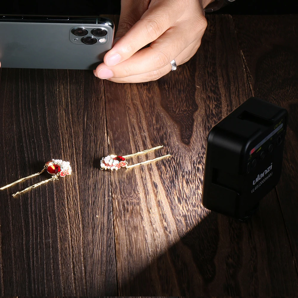 Светодиодный мини-светильник Ulanzi VL49 приглушаемый светильник для видеоблога с 3