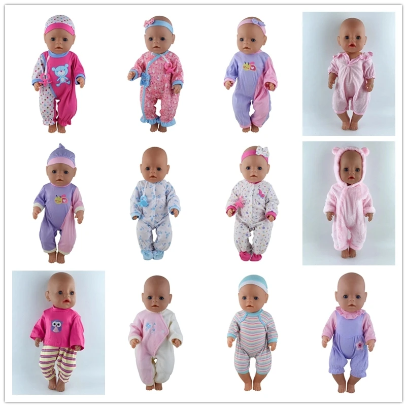 16 шт./компл. модная одежда подходит для кукол новорожденных 43 см Одежда 17 дюймов