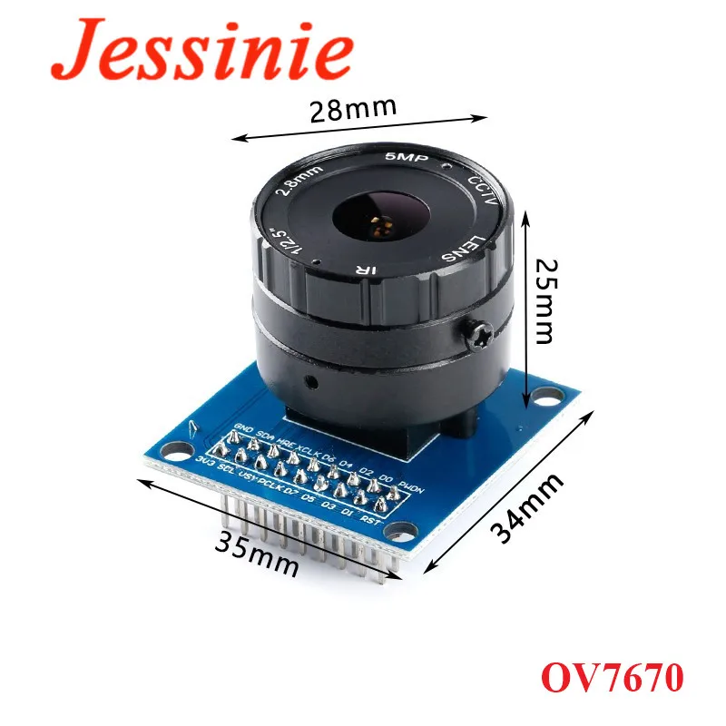 OV7670 Модуль Камеры 3 V Регулируемый Макро Универсальный CS адаптер Датчик