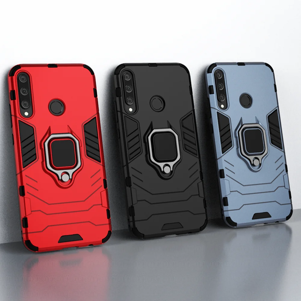 

Shockproof Armor Case For HONOR 9C Case 6.39" Ring Holder Stand Phone Back Cover for Huawei Honor 9C 9 C AKA-L29 Coque Funda