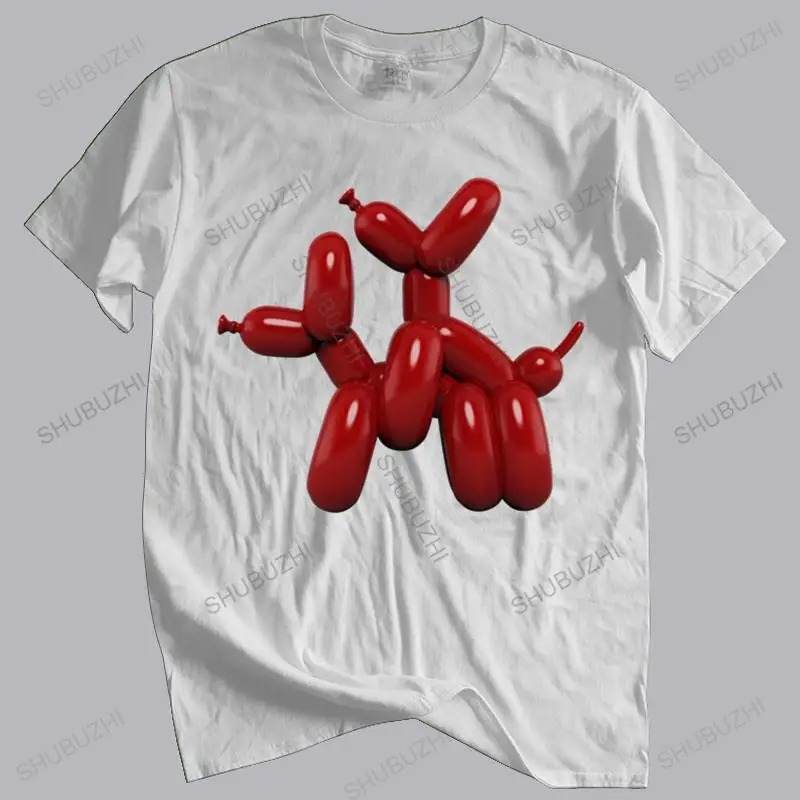 Летняя футболка бренда teeshirt когда воздушный шар собака встречает собак...