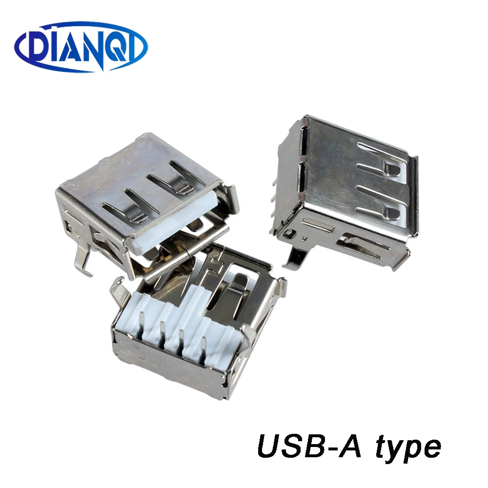 2020 горячая распродажа 10 шт. стандартный порт USB типа A Женский Разъем для пайки