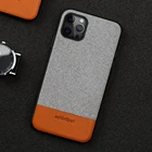 Чехол для телефона из парусины и кожи для iPhone 13 Pro Max 12 Pro Max 12 Mini 11 Pro Max X XR XS Max 6 6S 7 8 Plus SE 2020, Магнитный чехол