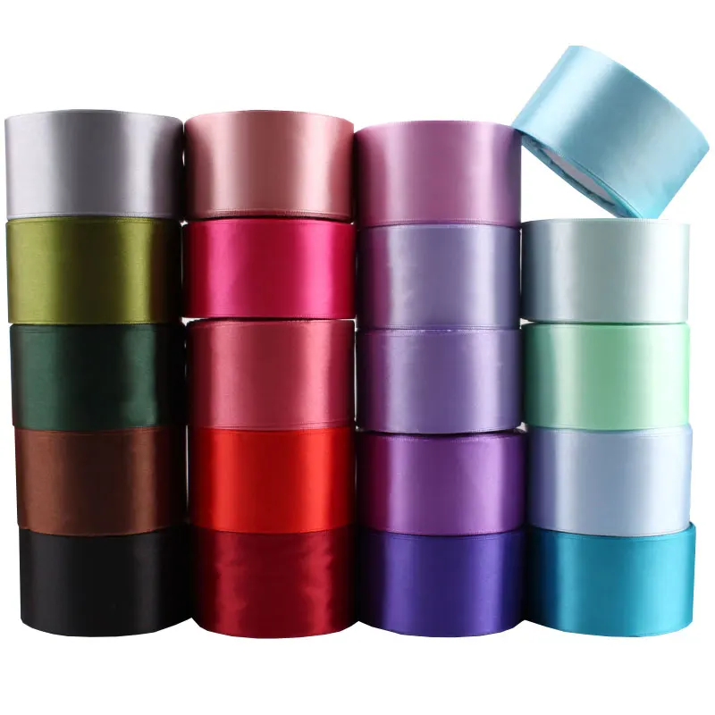 

Атласные ленты 40 мм для украшения свадьбы, вечеринки, Рождества, «сделай сам», Искусственные ремесла, Швейные аксессуары, цветная шелковая т...