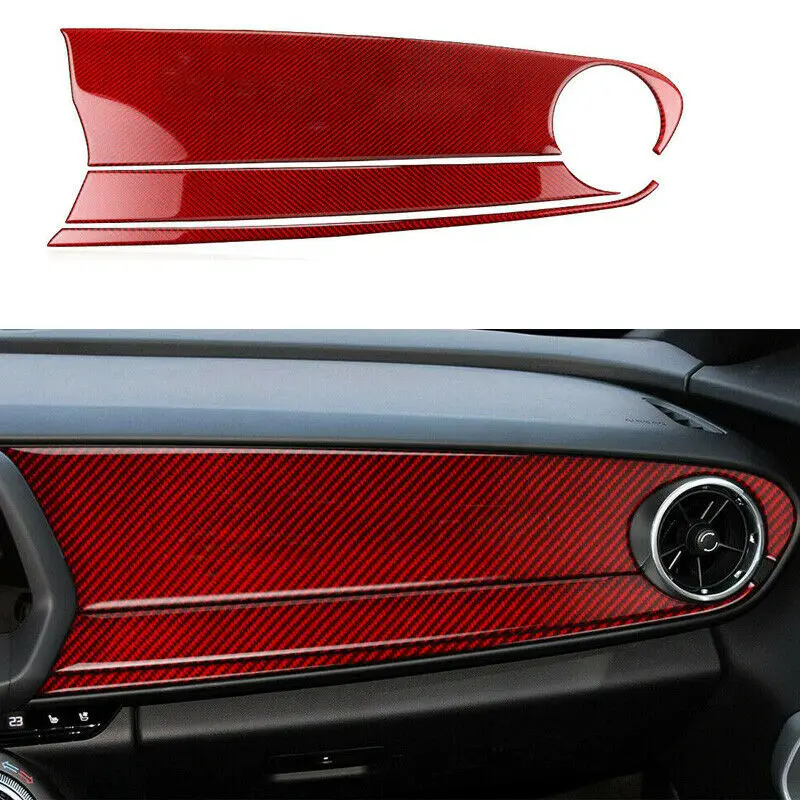 

Trim Dashboard Co-Pilot Cover Sticker For Chevrolet Camaro 2016+ Practical New