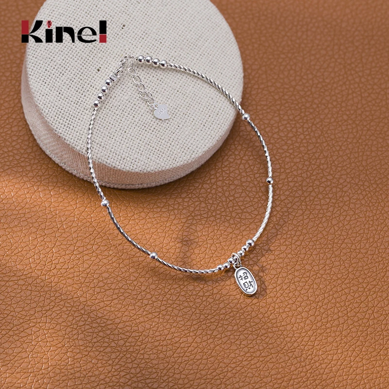 Женский браслет Kinel этнический из стерлингового серебра 925 пробы Летний Пляжный