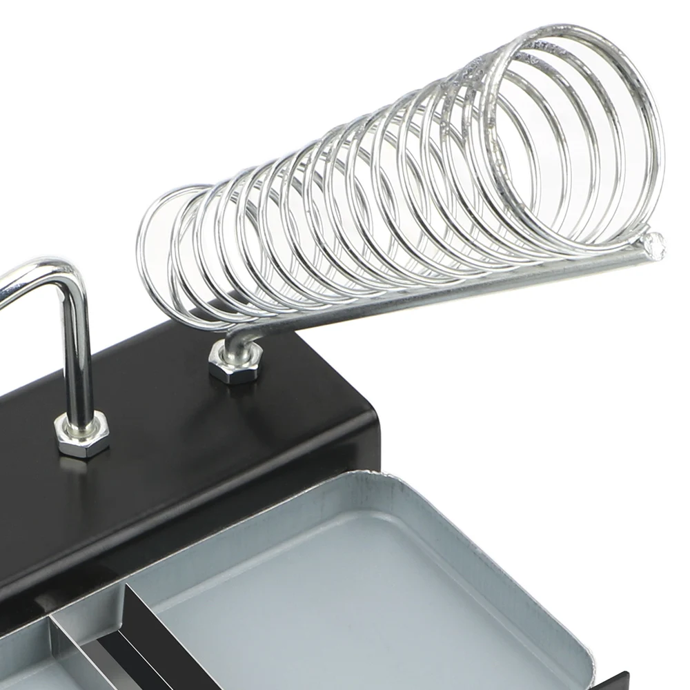 

Soldering Iron Frame Mount Support Station + Sponge Cast Iron Double Metal Base Soldering Iron Gun Holder Stand