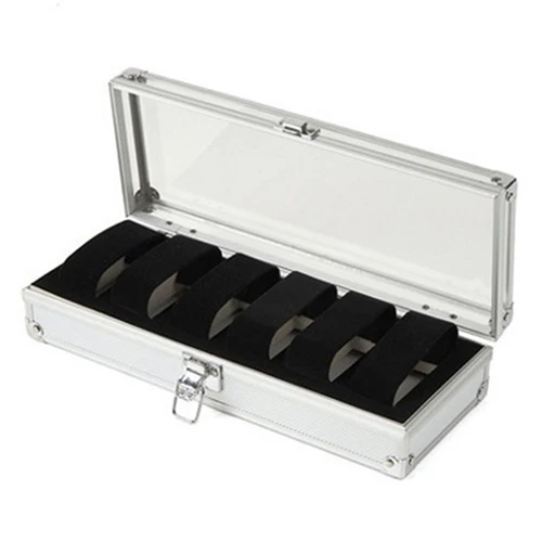 Коробка для часов с 6 ячейками держатель органайзер коробка хранения кварцевых