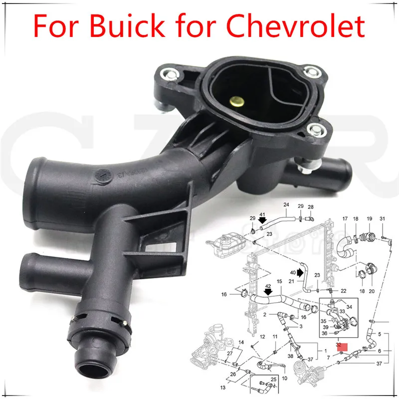 

Сменный корпус термостата для водяного насоса, 25193922, 25192985, 1511105