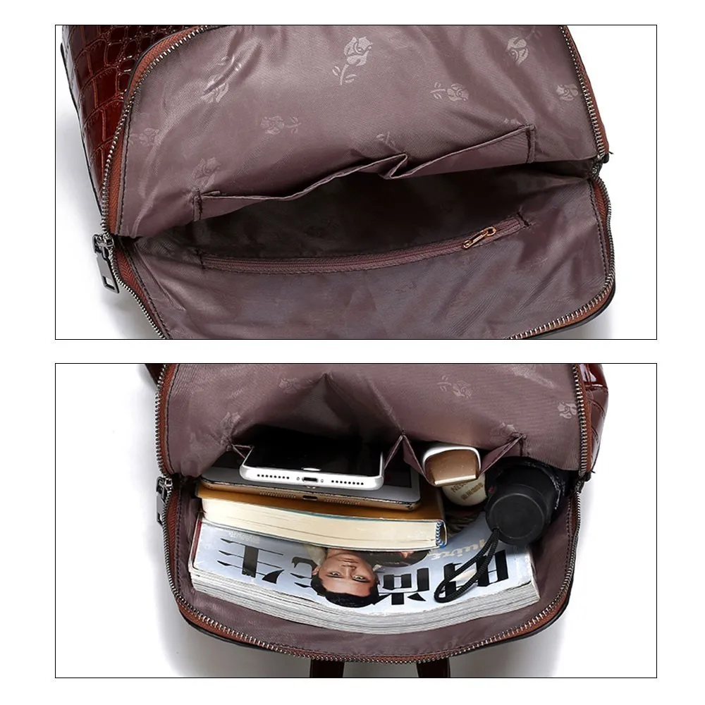 TTOU роскошный комплект из сумки с крокодиловым узором высококачественный рюкзак +