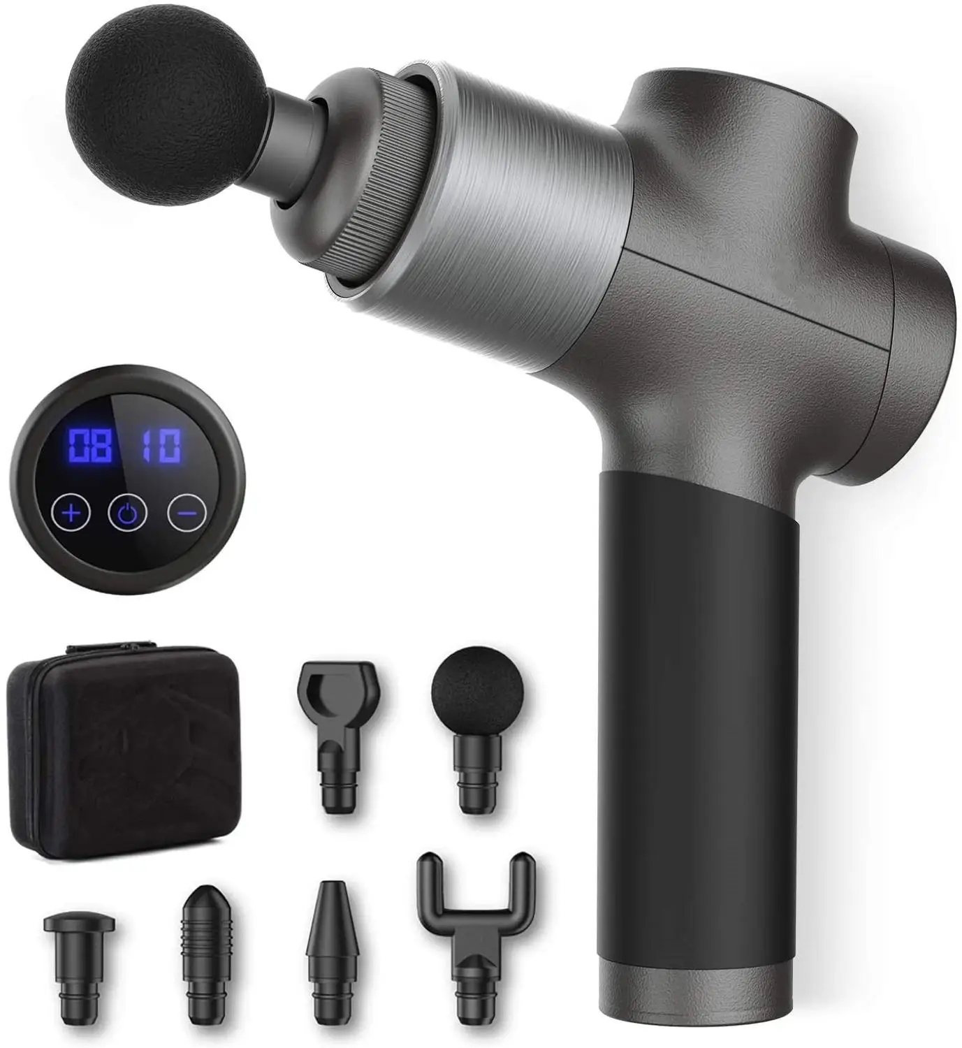 DHL Бесплатная доставка ручной массажный пистолет для глубоких мышц 6 массажных