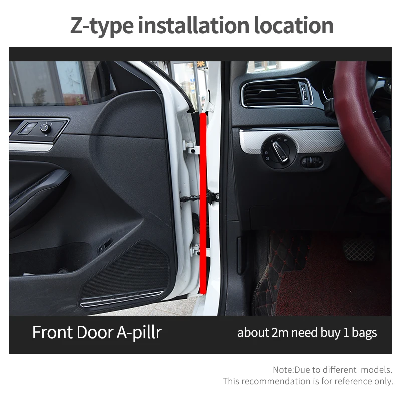 QZAPX уплотнитель двери автомобиля Большой D маленький D Z P Тип Водонепроницаемый отделка звукоизоляция звукоизоляционные EPDM авто резиновые уплотнительные полосы
