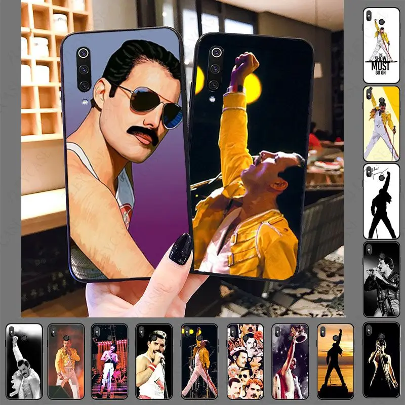 Freddie Mercury ТПУ черный чехол для телефона xiaomi mi9T mi8se mi10pro mi6 note10 lite MIA1 MIA2 MIA3 MAX3 CC9PRO
