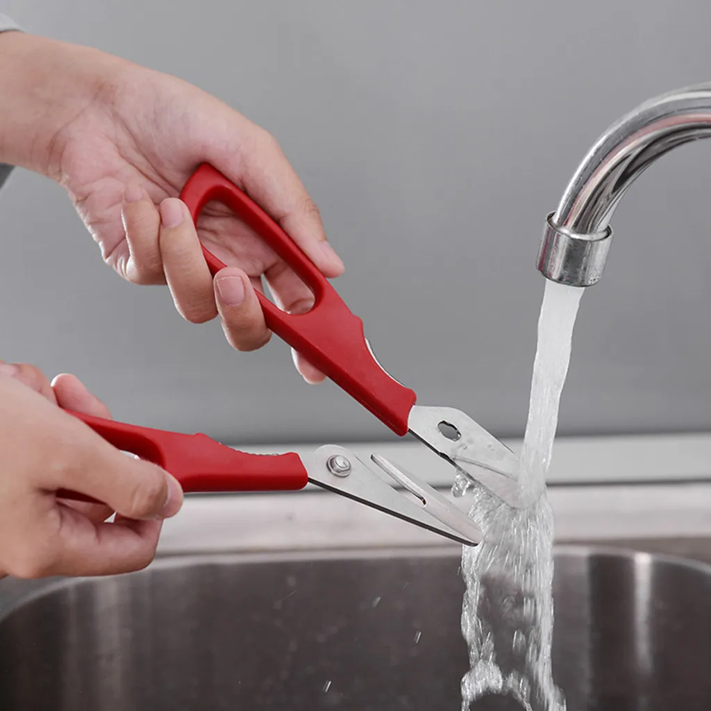 25 # Нержавеющая сталь ножницы Новый Омар Рыба Креветки Краб Ножницы для