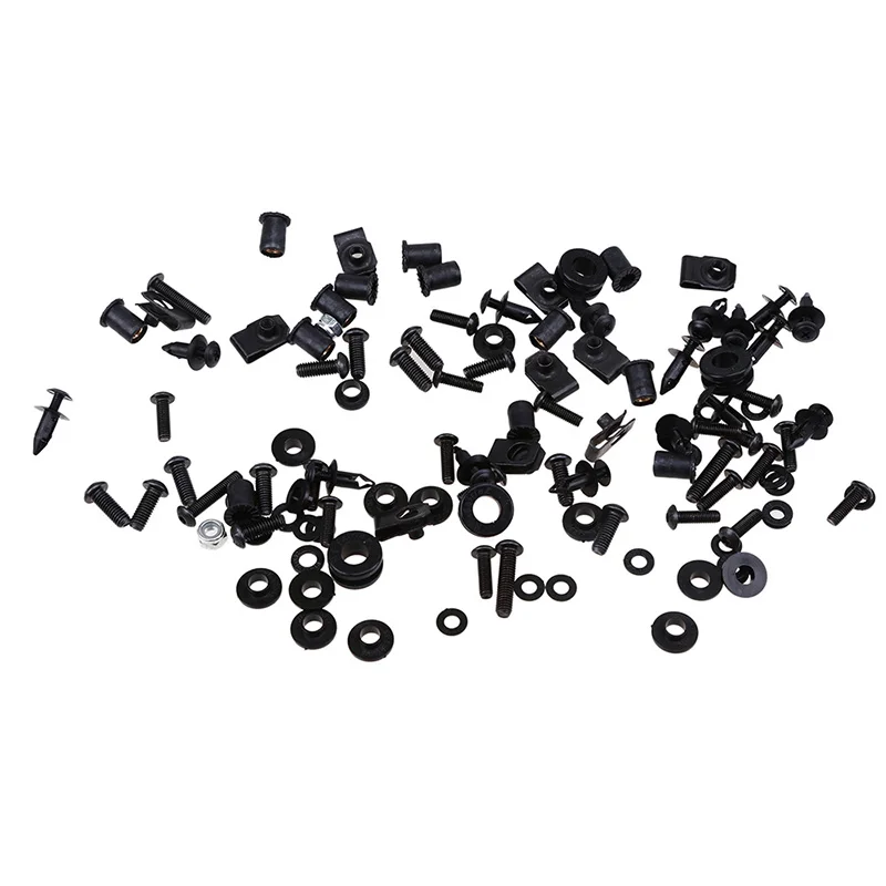 Комплект винтов POSSBAY для мотоцикла черного цвета болтов ветрового стекла